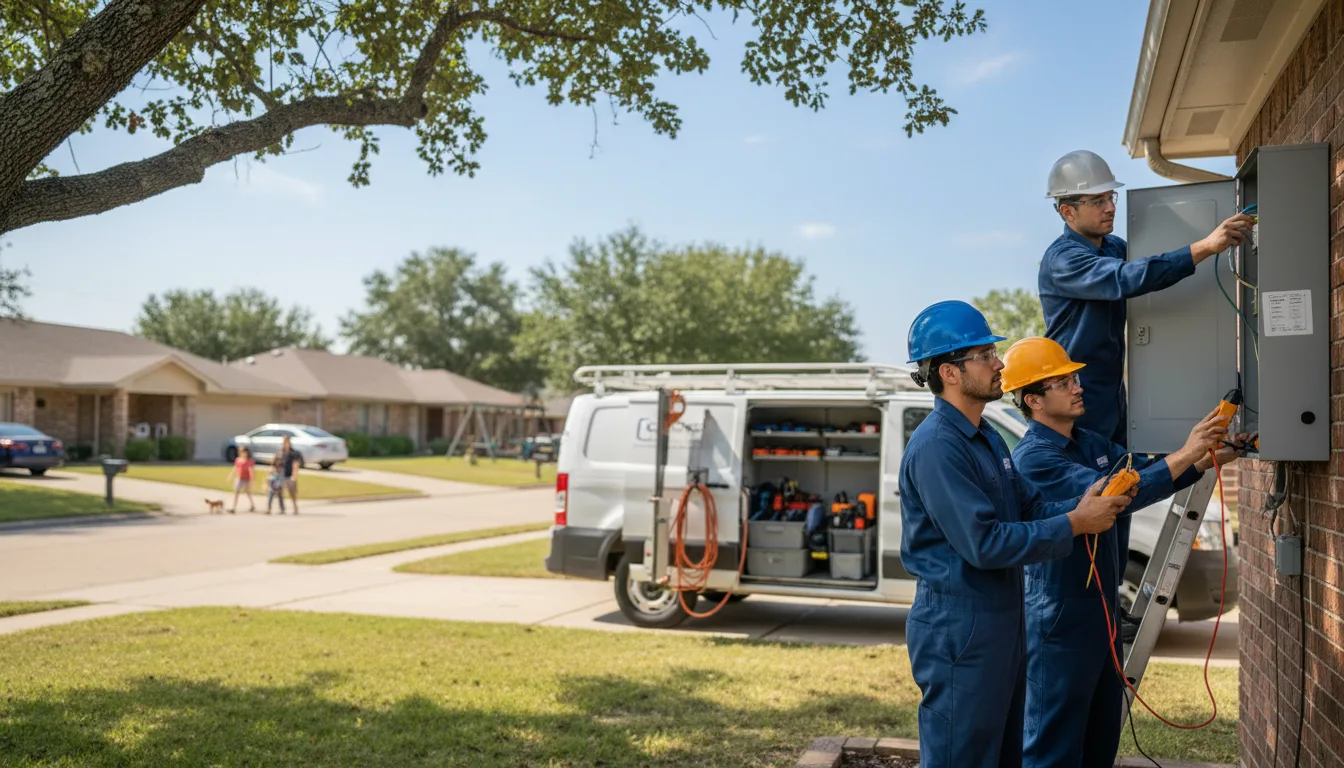 Certified electrician providing emergency electrical services in Oldham, SD